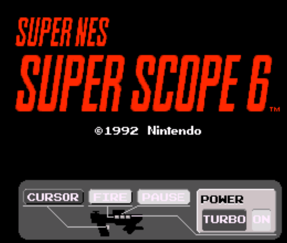 Super Scope 6 Title Screen